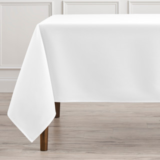 90x90 Premier 7.2 Oz White Square Tablecloths