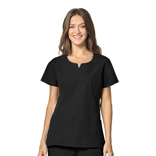 Simply Soft Pewter Notch Neck Flex Tunic Tops for Women In Bulk