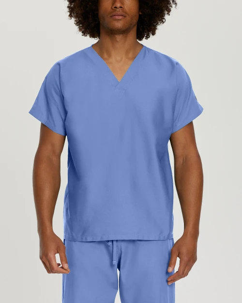 Scrubzone No Pocket Unisex V-Neck Tunic and Drawcord Pants