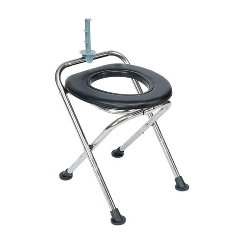 Portable Toilets - Folding Travel Toilet with Tissue Holder & Padded Seat