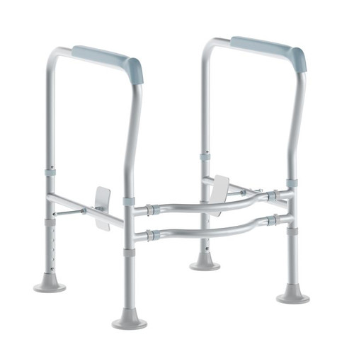 Toilet Safety Frames - Adjustable Toilet Safety Rail with Padded Handles