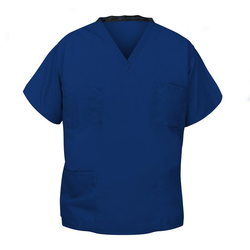 Polyester Navy Blue Scrub Pants with Scrub Top