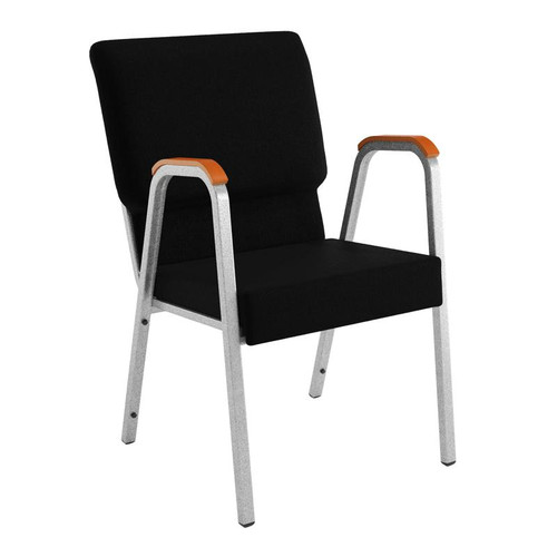 Church Chairs - 21" Wide Wood-Accented Stacking Church Chair