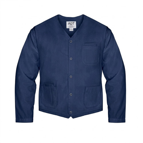 Snap-Front Waiter Coat - Navy