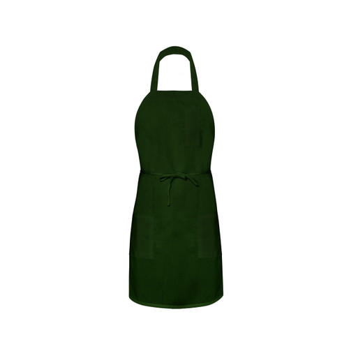 3 Pocket Bib Apron, Spun Poly