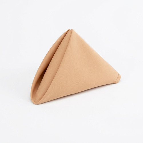Spun Poly Napkin, 21x21 - Sandalwood