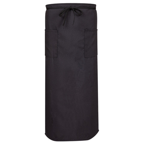 Waist Apron, 2-Pocket, 28x33 - Black