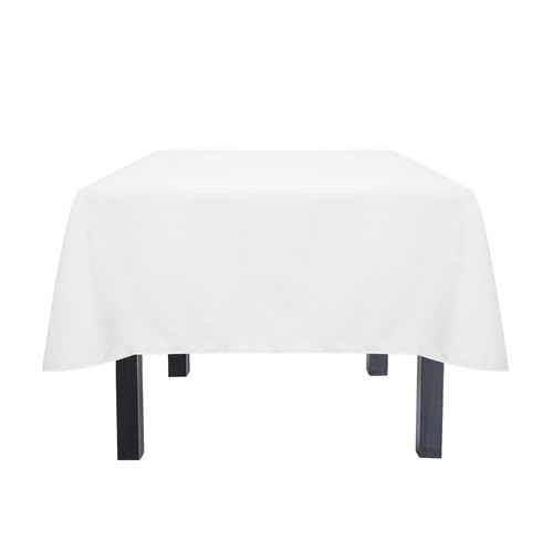 Satin Square Tablecloth, 52x52, White