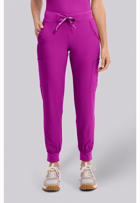 Med Couture Insight Women's Jogger Scrub Pants - Back to the Fuschia