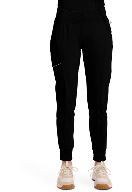 Cherokee Infinity Women's Mid Rise Jogger Scrub Pants - Black