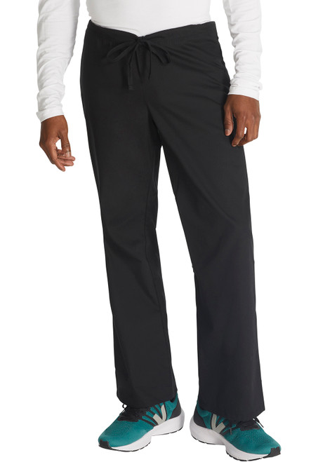 Dickies EDS Signature Unisex Short and Tall Drawstring Scrub Pants - Tall - 34 Inch Inseam - Black