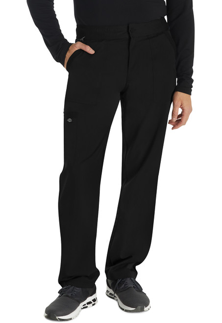 Dickies Balance Men's Short and Tall Straight Leg Scrub Pants - Short - 29 Inch Inseam - Black