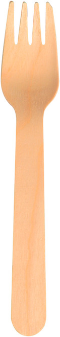 6.5 Inch Brown Biodegradable Forks