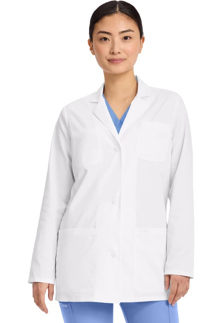 Cherokee Project Lab Women's 30 Inch Medical Coat - White