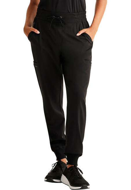 Healing Hands HH Works Women's Rhea Petite Jogger Scrub Pants - Black