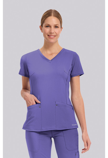 Healing Hands Purple Label Women's Juliet V-Neck Scrub Top - French Periwinkle