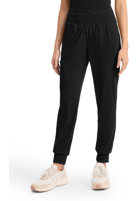 Cherokee Achieve Women's Petite Jogger Scrub Pants - Black