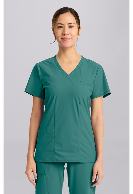 Cherokee In Pursuit Women's V-Neck Scrub Top - Oceanus