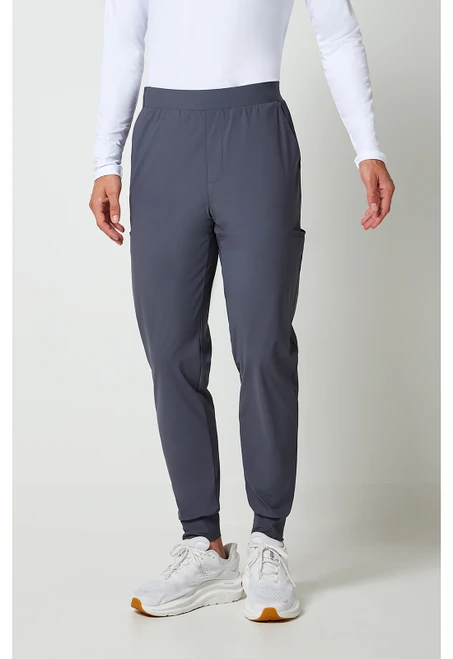 Cherokee In Pursuit Men's Short and Tall Jogger Scrub Pants - Tall - 33 1/2 Inch Inseam - Pewter