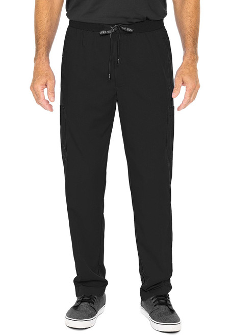 Med Couture Rothwear Touch Men's Hutton Straight Leg Scrub Pants - Black