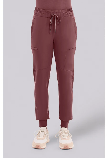 Healing Hands 360 Women's Naya Jogger Scrub Pants - Rose Brown