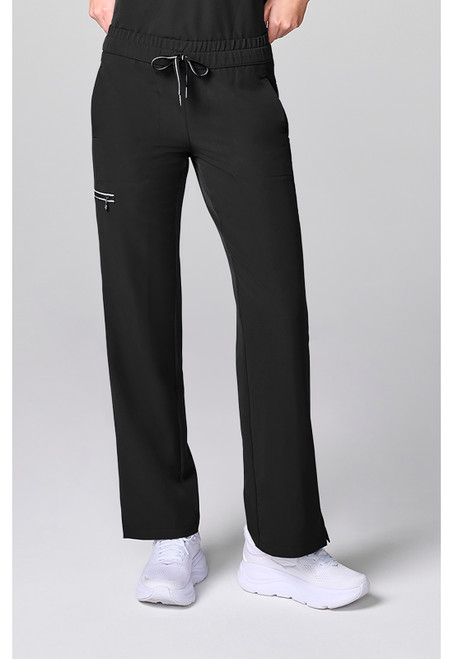 Healing Hands 360 Women's Drawstring Straight Leg Scrub Pants - Black