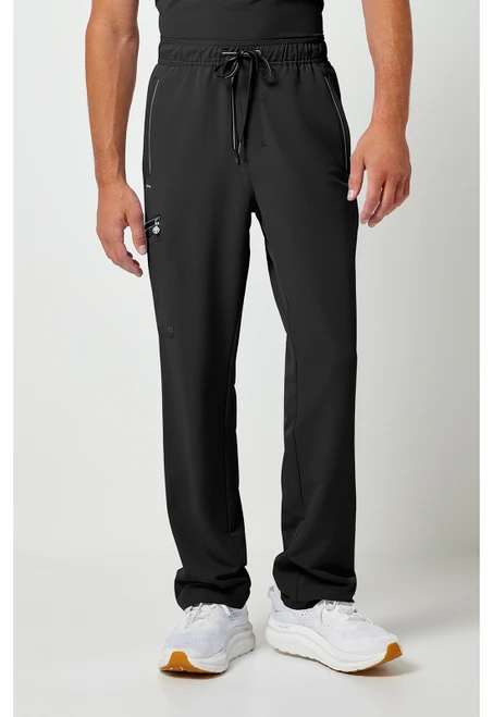 Healing Hands 360 Men's Noah Straight Leg Scrub Pants - Black