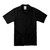 Professional Zip Front Shirt, Black Pinnacle Textile Industries