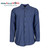 S10EXC Men's Industrial Work Shirt, Gray/Blue Stripe Pinnacle Textile Industries