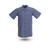 S12EXC Men's Short Sleeve Gray/Blue Stripe Industrial Work Shirt Pinnacle Textile Industries