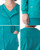Landau ProFlex Scrub Jacket for Women: Modern Tailored Fit, Stretch, Snap Front Crew Neck Medical Scrubs 3038 