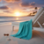 Aqua Blue Beach Towel Ganesh Mills | Oxford Super Blend