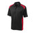 Snag-Proof Two Way Colorblock Pocket Polo Shirt - Black/Red CS416, in Bulk Case of 36 SanMar