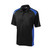 Snag-Proof Two Way Colorblock Pocket Polo Shirt - Black/Royal CS416, in Bulk Case of 36 SanMar