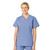 V-Neck Tunic Top, Ceil Blue- In Bulk Case of 72 Fashion Seal Healthcare