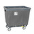 Industrial Rolling Laundry Cart, Gray - 6 Bushel - 406SOBC/GRY R&B Wire