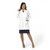 Women's Lab Coat, Skimmer Length 34" In White Fashion Seal Healthcare