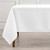 85x85 Premier 7.2 Oz White Square Tablecloths