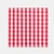52x52 Woven Red Check Square Tablecloth