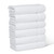 Serenity Luxury Hotel Collection Turkish Towels White – 6-Piece Hand Towel Set