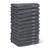 Serenity Luxury Hotel Collection Turkish Towels Gray – 12-Piece Wash Cloth Set