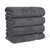 Serenity Luxury Hotel Collection Turkish Towels Gray – 4-Piece Bath Towel Set