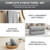 Serenity Luxury Hotel Collection 6-Piece Turkish Towel Set Silver – 6-Piece Towel Set