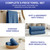 Serenity Luxury Hotel Collection 6-Piece Turkish Towels Deep Blue – 6-Piece Towel Set