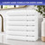 Luxury Piano Key Towels in White by Still Water – 6-Piece Hand Towel Set