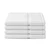 Luxury Piano Key Towels in White by Still Water – 4-Piece Bath Towel Set (14 lb)