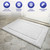 Luxury Piano Key Towels in White by Still Water – 4-Piece Bath Mat Set