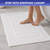 Luxury Piano Key Towels in White by Still Water – 4-Piece Bath Mat Set