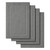 Luxury Piano Key Towels in Grey by Still Water – 4-Piece Bath Mat Set
