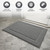 Luxury Piano Key Towels in Grey by Still Water – 4-Piece Bath Mat Set